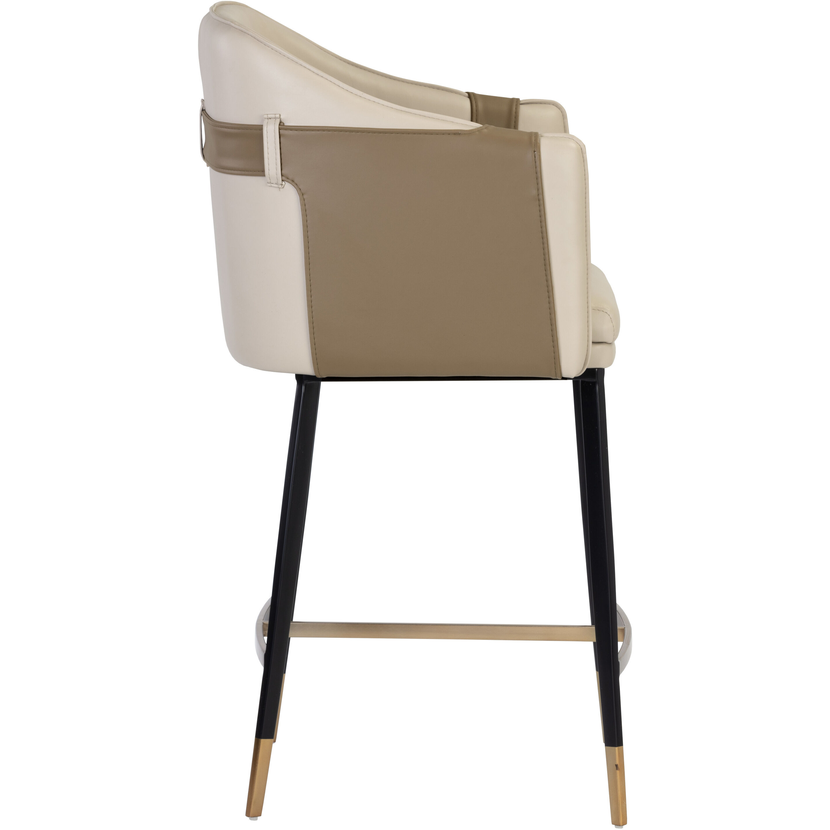 Carter 39.5 inch Napa Beige / Napa Tan Counter Stool